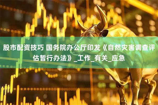 股市配资技巧 国务院办公厅印发《自然灾害调查评估暂行办法》_工作_有关_应急